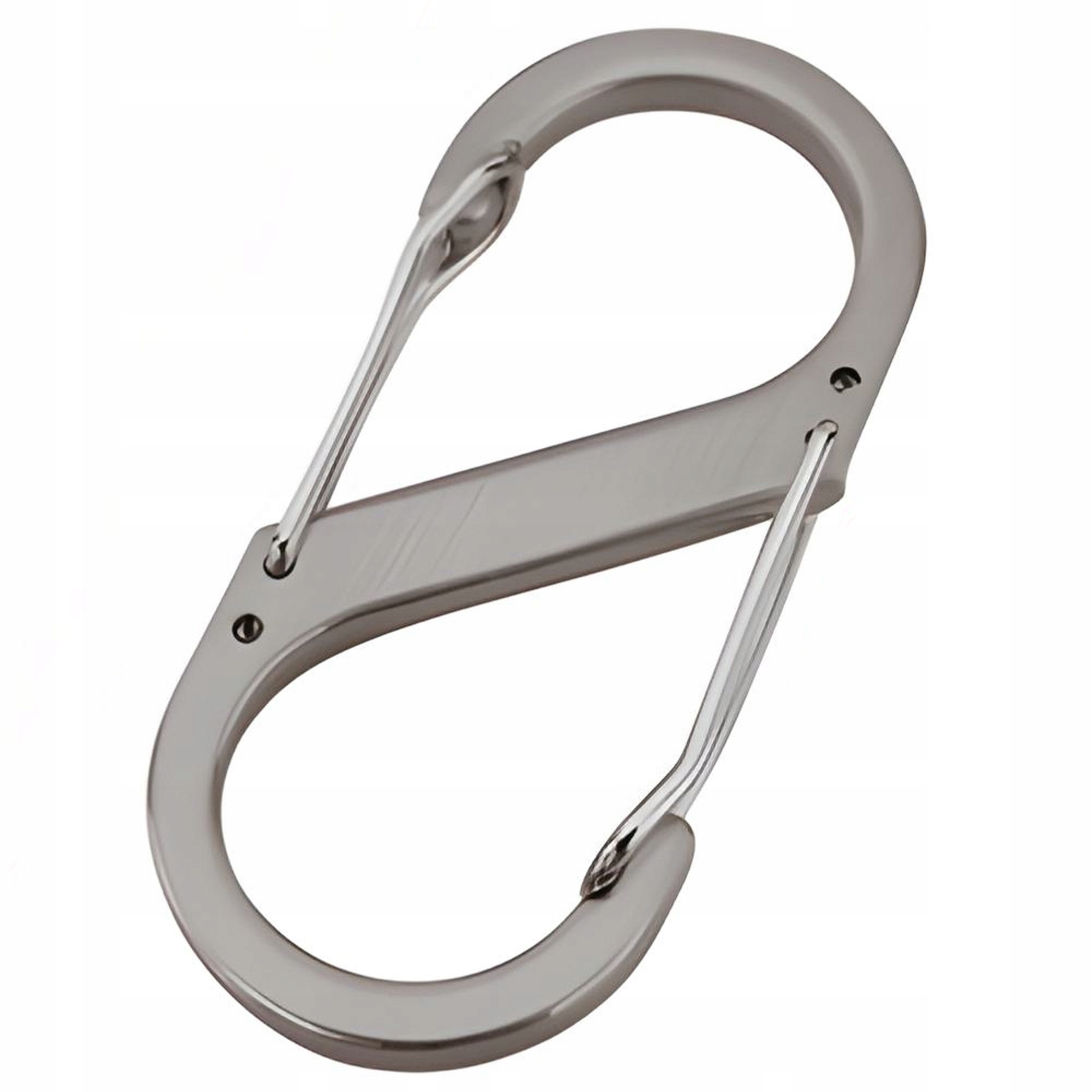 KLAMRA KARABIŃCZYK METALOWY ZAPIĘCIE DO PASKA DUŻY GRAFITOWY