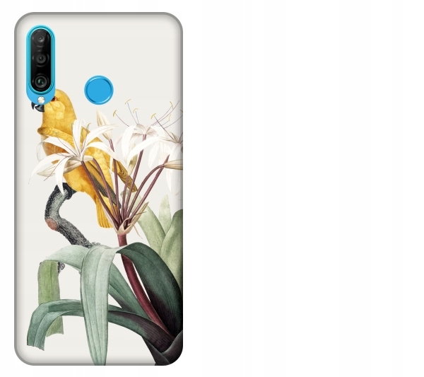 

Etui pokrowiec Huawei P30 Lite Ptak papuga akwarel
