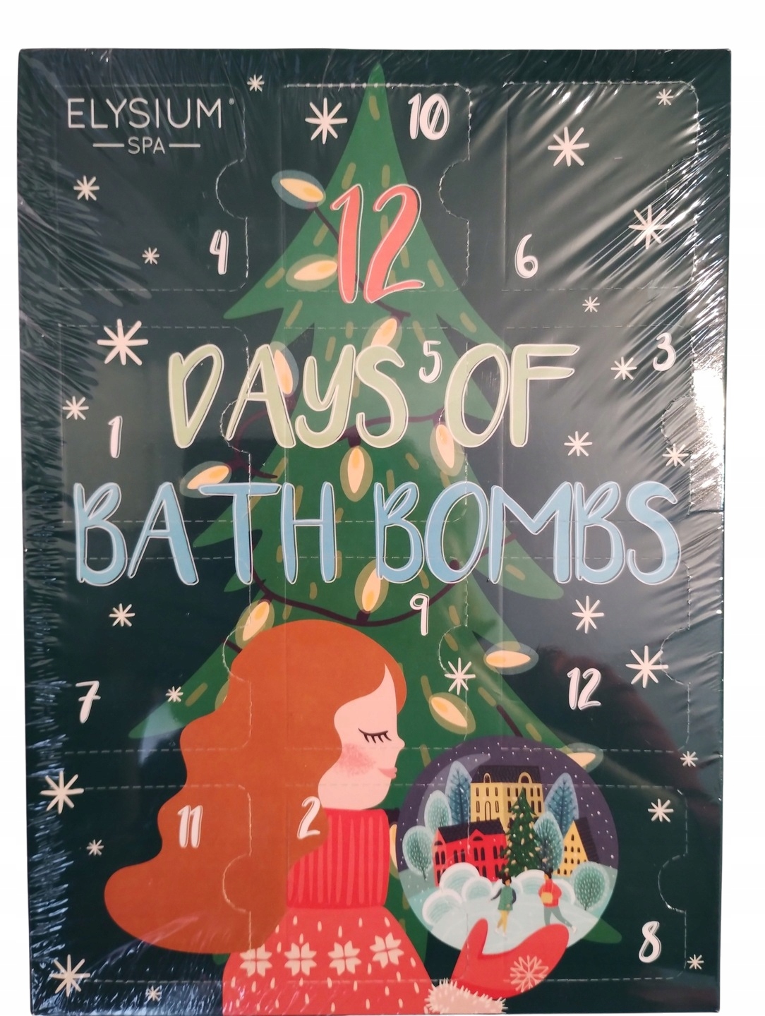 Adventní kalendář koupelové bomby Manufaktura Krásná Velký dárek Elysium