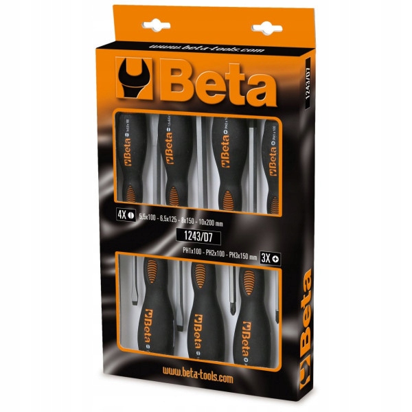 Sada 7 skrutkovačov na bitie Beta 1243/D7