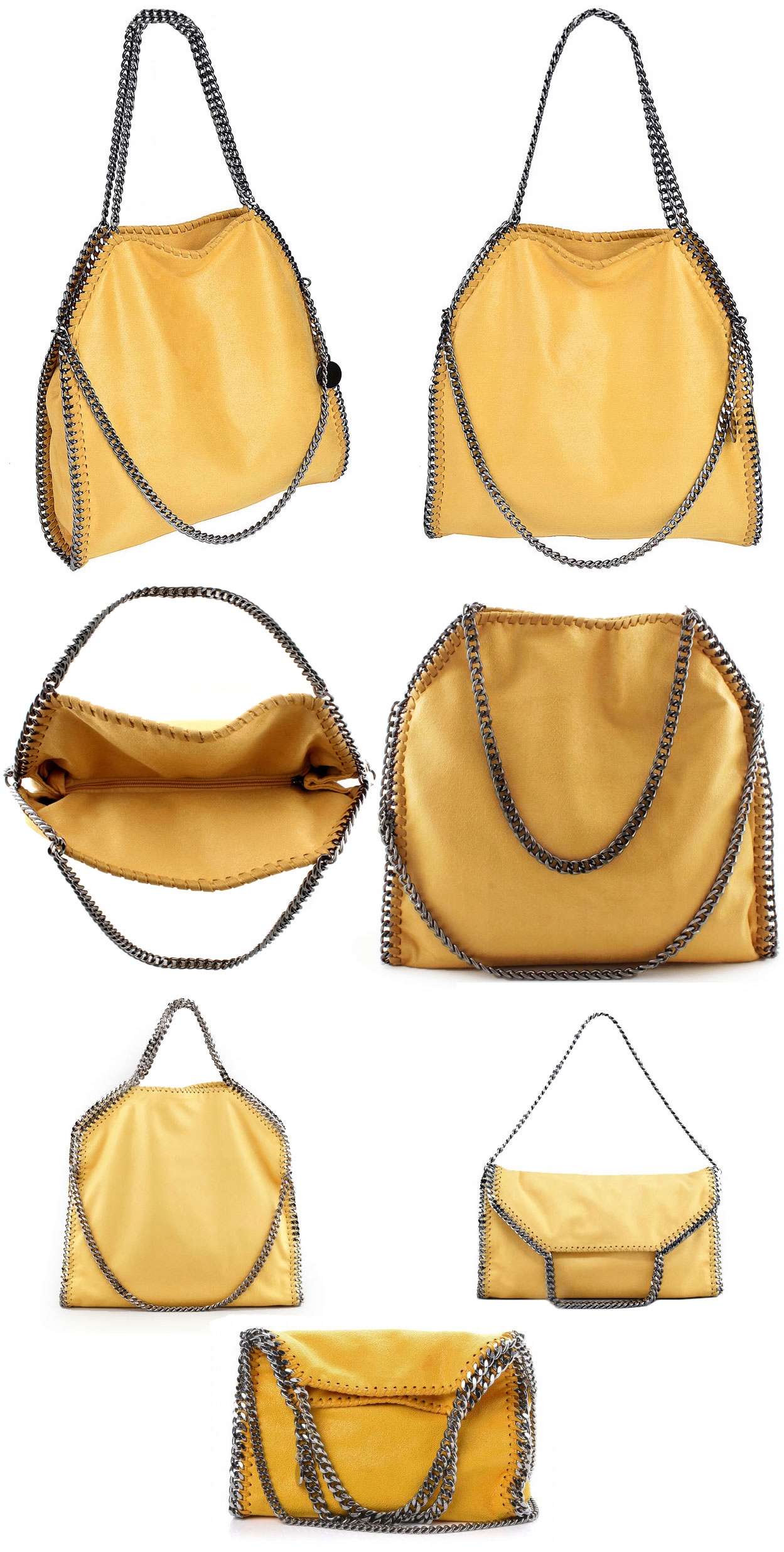 TOREBKA STELLA MC ŁAŃCUCHY TORBA FALABELLA ŁAŃCUCH Wysokość 40 cm