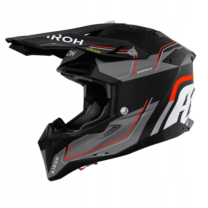 Motocyklová Prilba Airoh Aviator 3 Leader Orange Matt XL