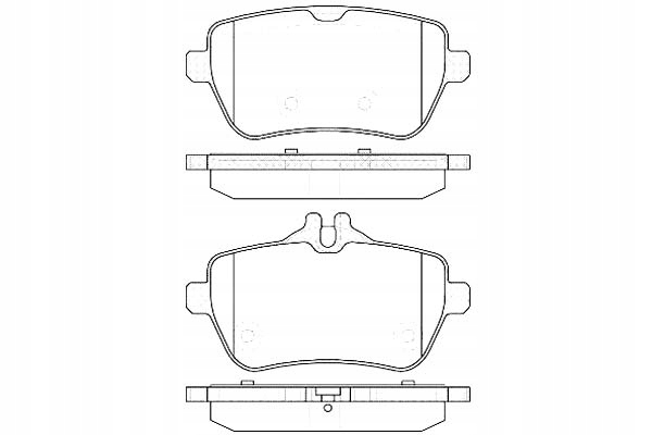 KLOCKI HAMULCOWE REMSA 64205720 64209220 A00842008 Strona zabudowy tył