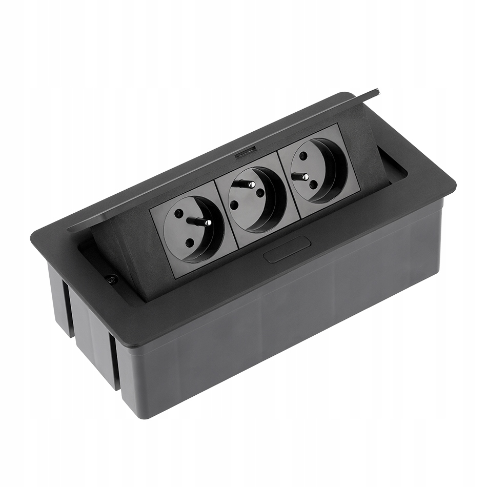 Stolní Prodlužovač Nábytku Gtv Soft 3X Zásuvka Uzemnění Kabel Napájecí Adaptér