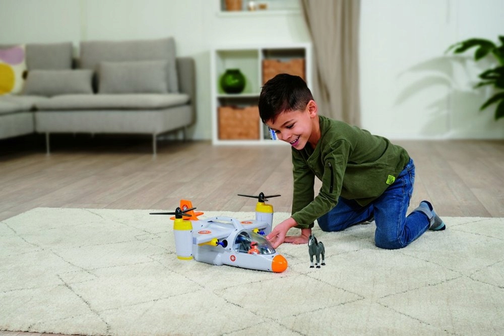 Strażak Sam Interaktywny Samolot Św/Dźw Figurka Model Fire Swift Rescue Plane