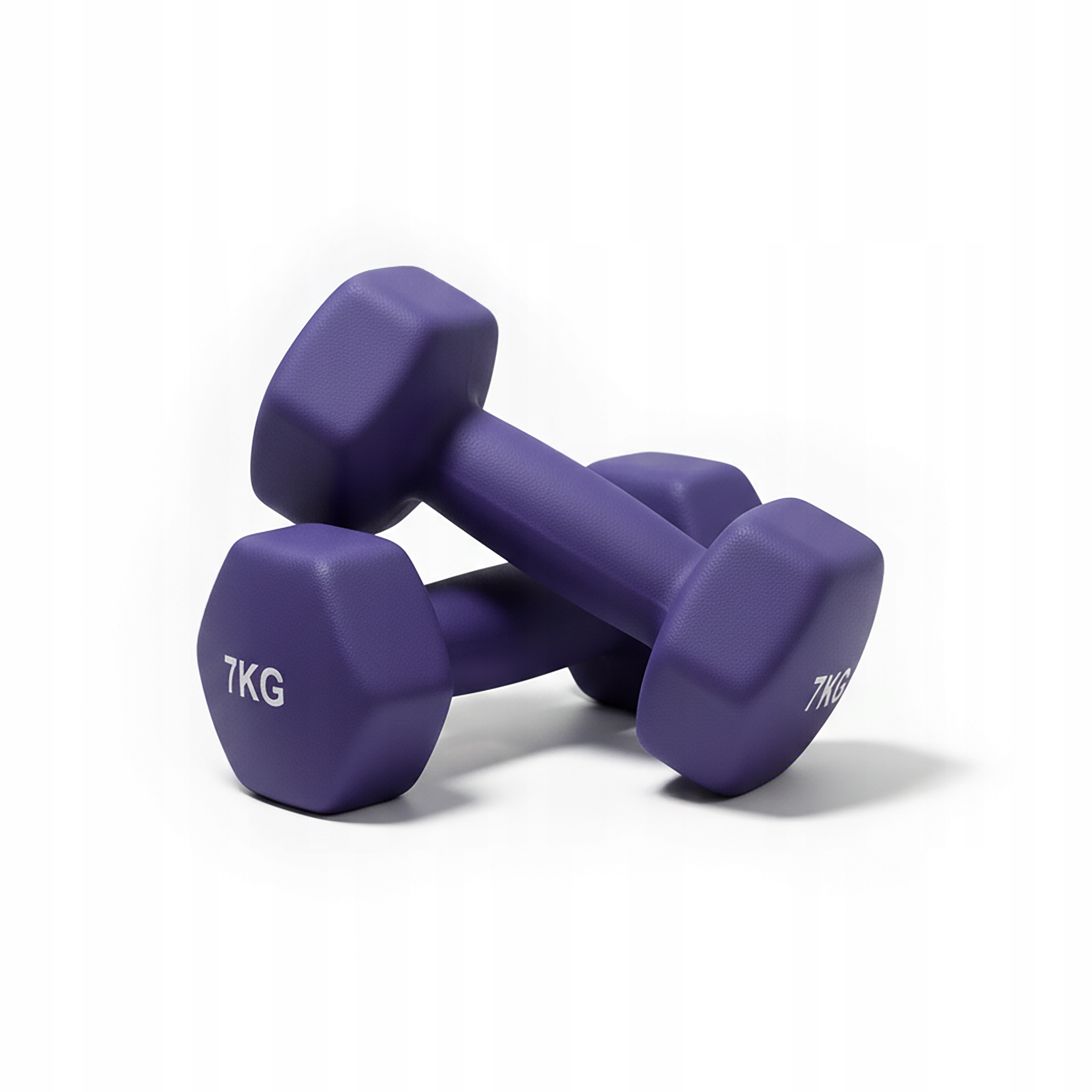 Żeliwny Hantel Neoprenowy Hantelki Do Ćwiczeń Mięśni Trening Ciężarki 2x7KG