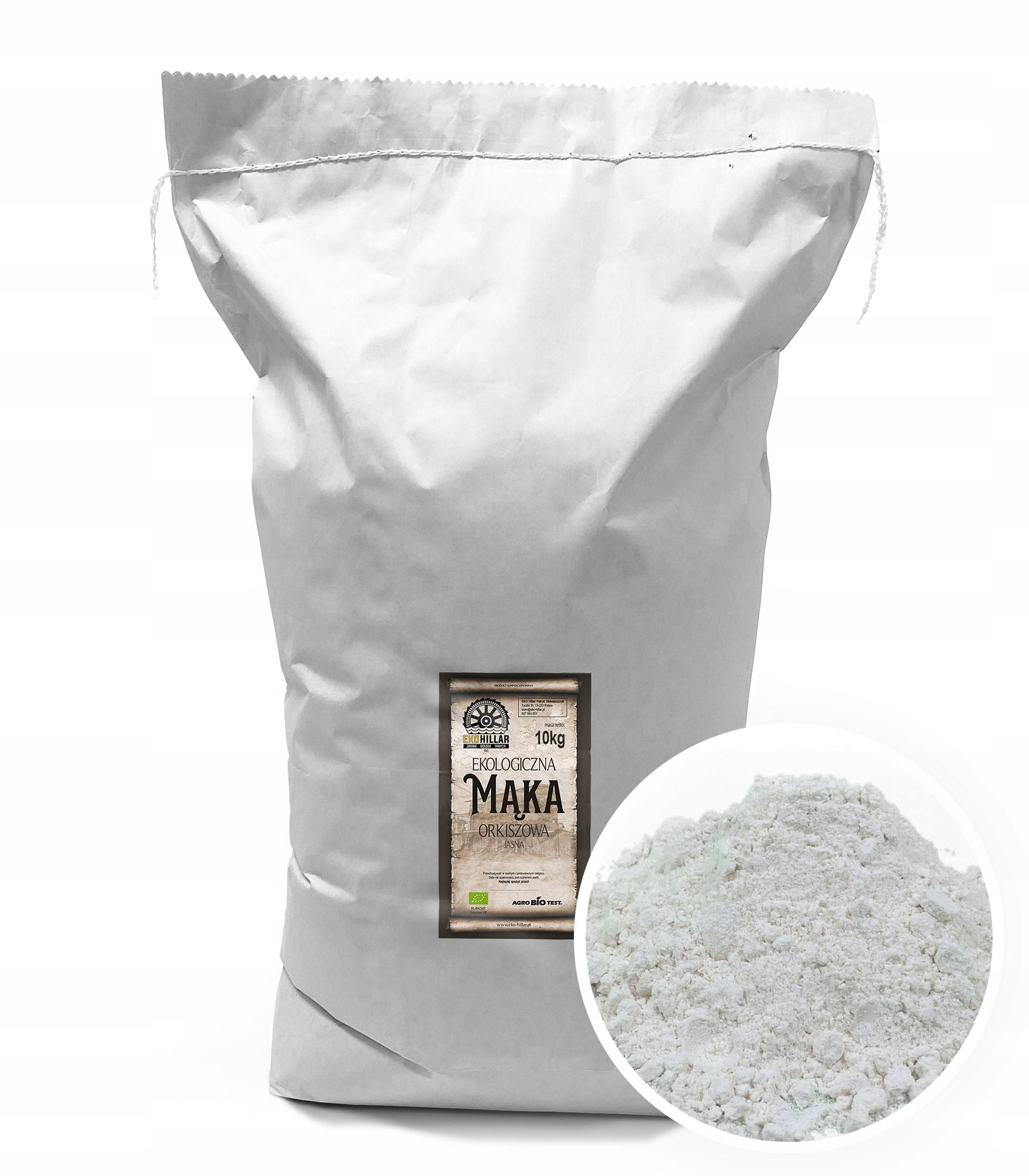 Ekologiczna Mąka Orkiszowa Jasna 10 Kg Bio