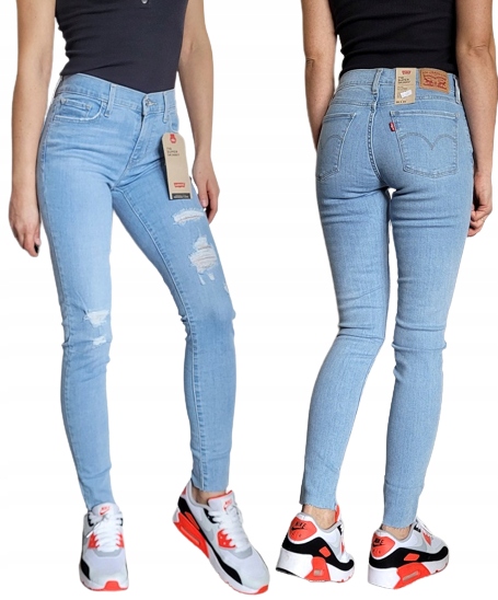 úzké nohavice Levi's 710 Skinny W28 L32 28x32 díry