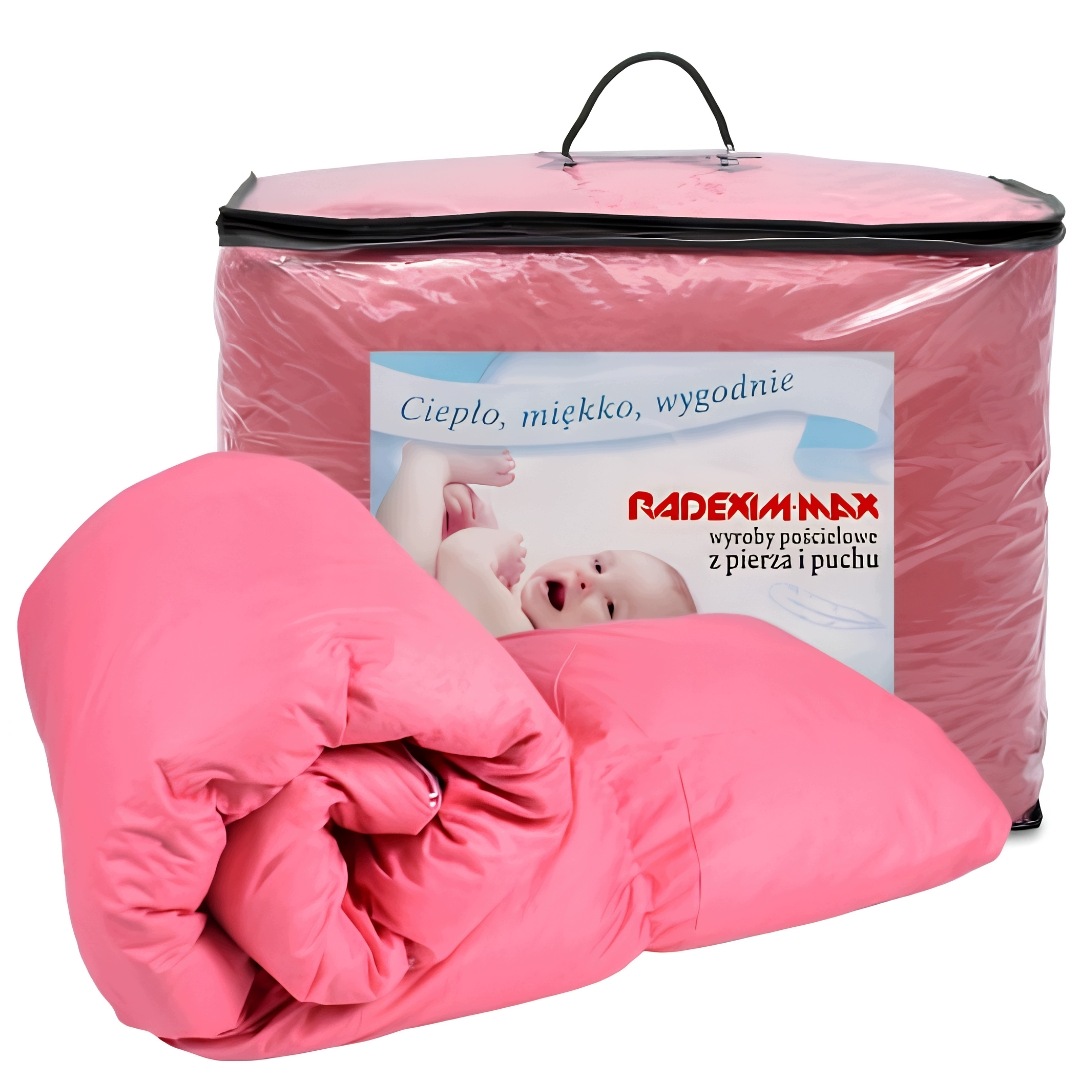 Prikrývka 160x200 Ružová celoročná 2500g Univerzálna Poľský Výrobca