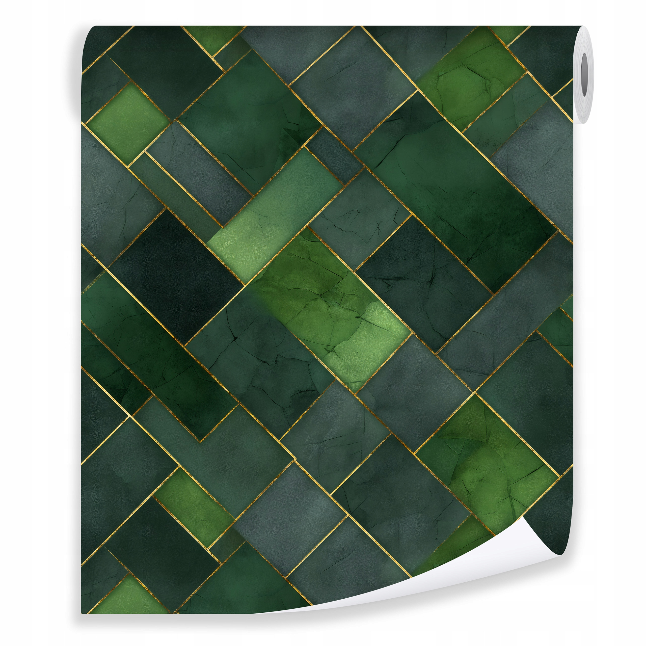 Tapeta Zelená Abstrakce Na Flizelině Stěna Obývací Pokoj Ložnice Tapety