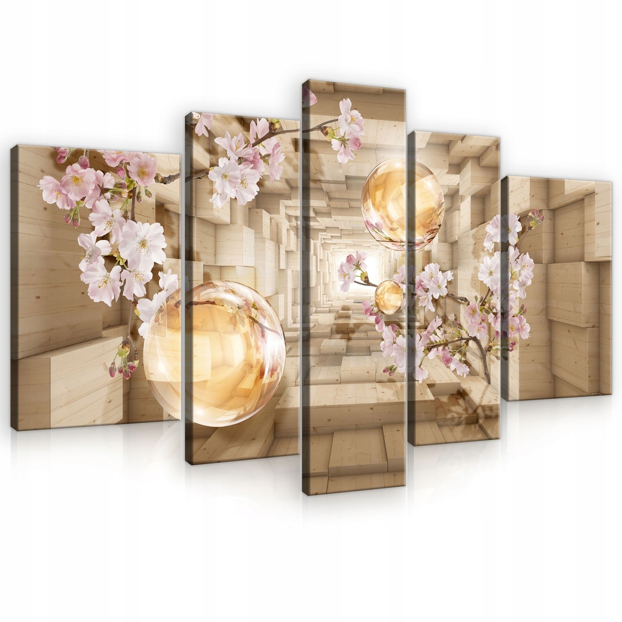 Obraz 170x100 Kvitnúca čerešňa abstrakcia tunel polypové umenie geometria