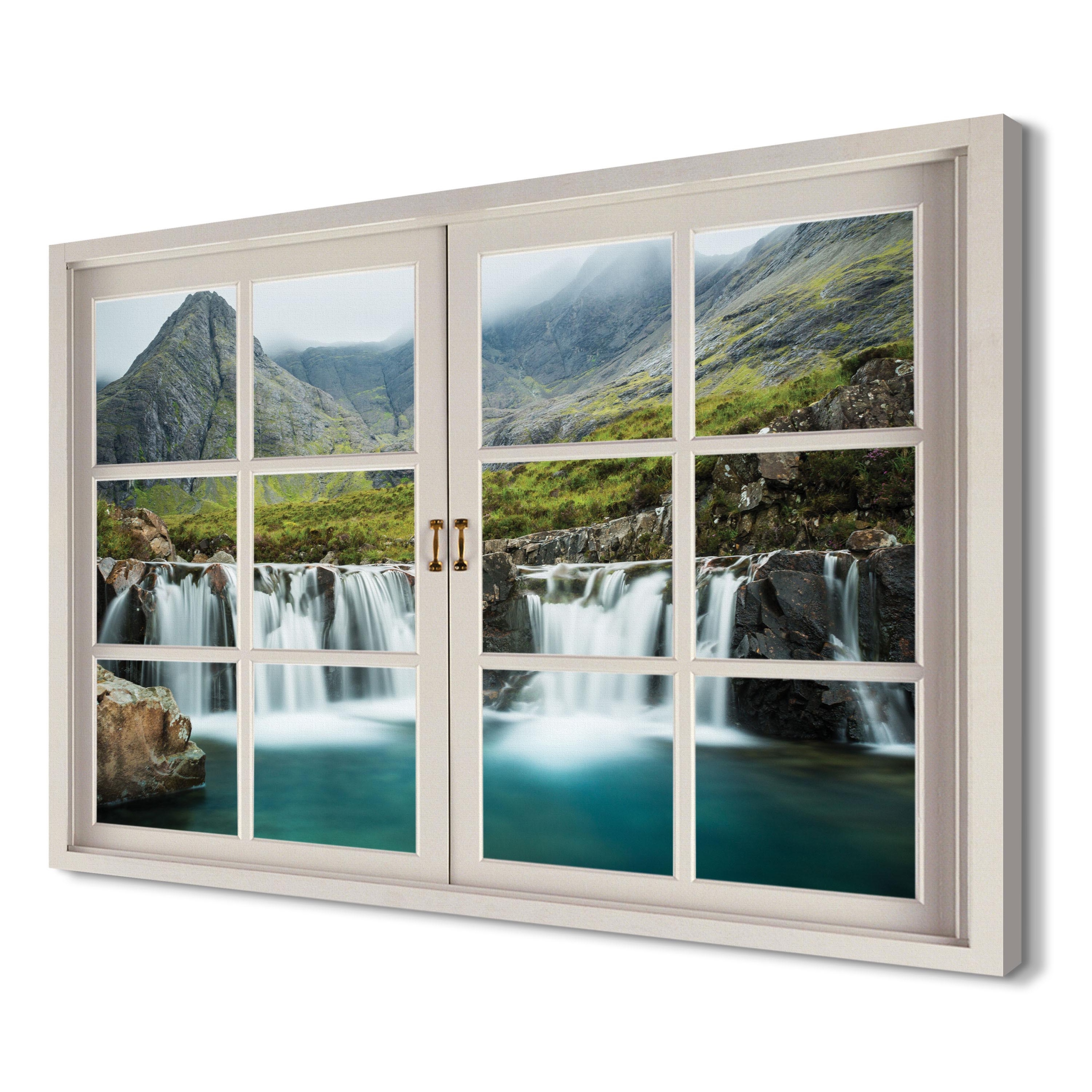 

Wodospad Szkocja 120x80 Fotografia na płótnie 3d