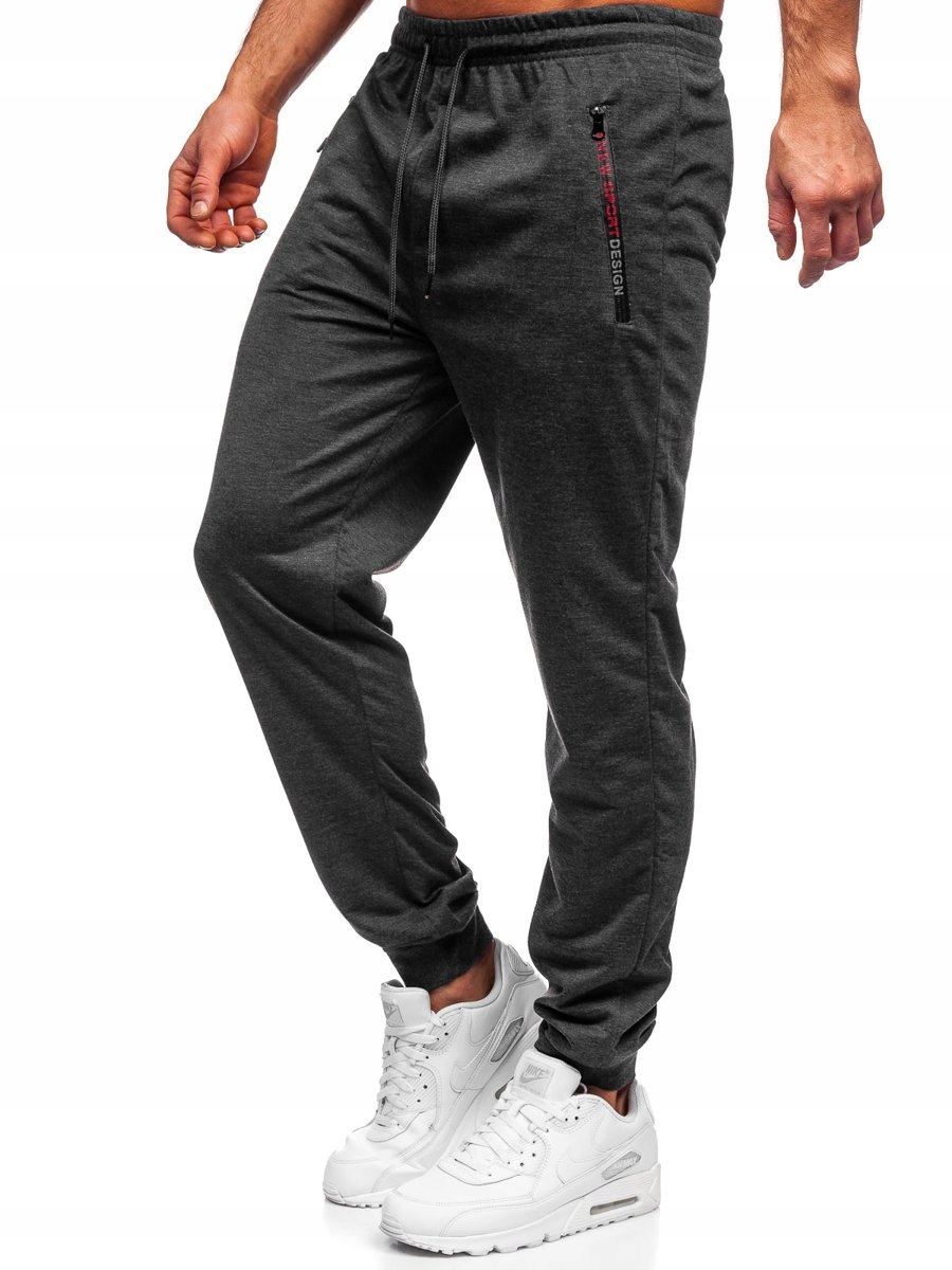 

Spodnie Męskie Dresowe Grafitowe JX1027 DENLEY_2XL