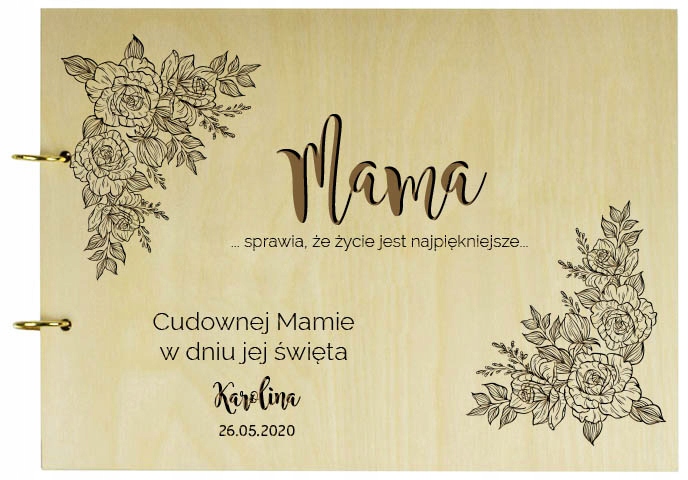 

Prezent na Dzień Matki - Album na zdjęcia, grawer