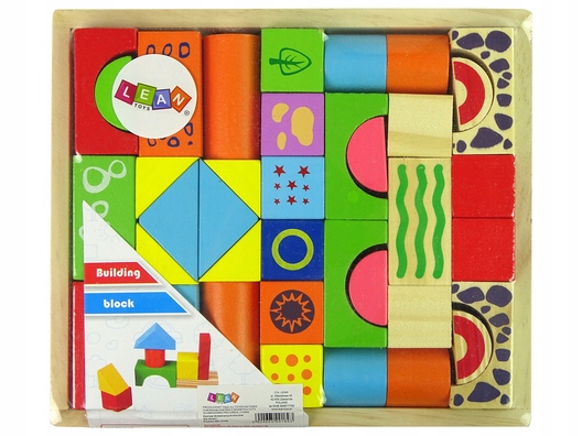 

Zestaw Drewnianych Klocków Zamek Kształty