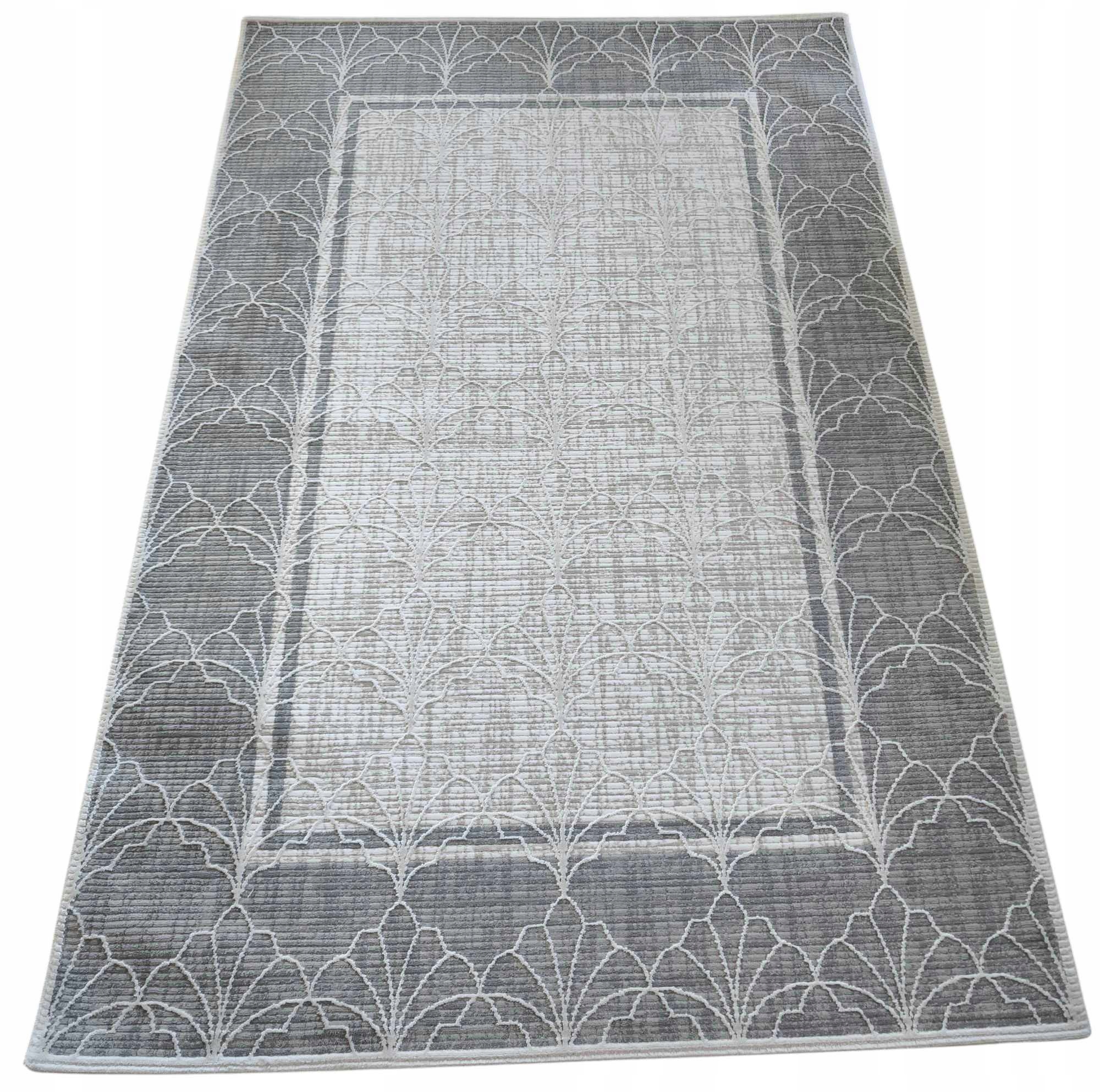 Koberec do obývačky 160 x 230 cm, loftový vzor s plyšovými štetinami, kvalita