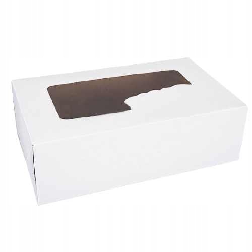 

pudełko z okienkiem, na ciasto 25x15x8cm 50sztuk