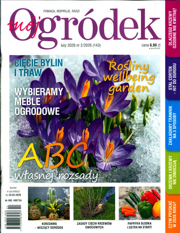 2/2026 MÓJ OGRÓDEK ABC WŁASNEJ ROZSADY BYLINY TRAWY KOKEDAMA