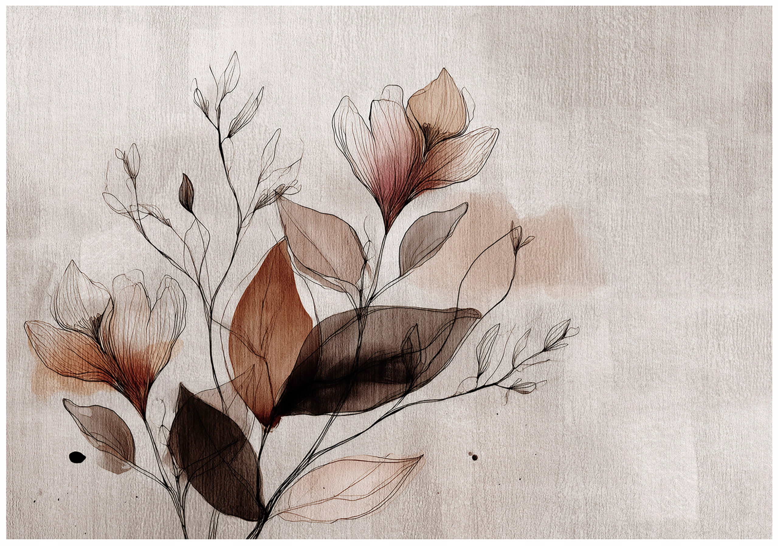 Fototapeta Listy Beton Abstrakce Tapeta Do Obývacího Pokoje Ložnice 368x254