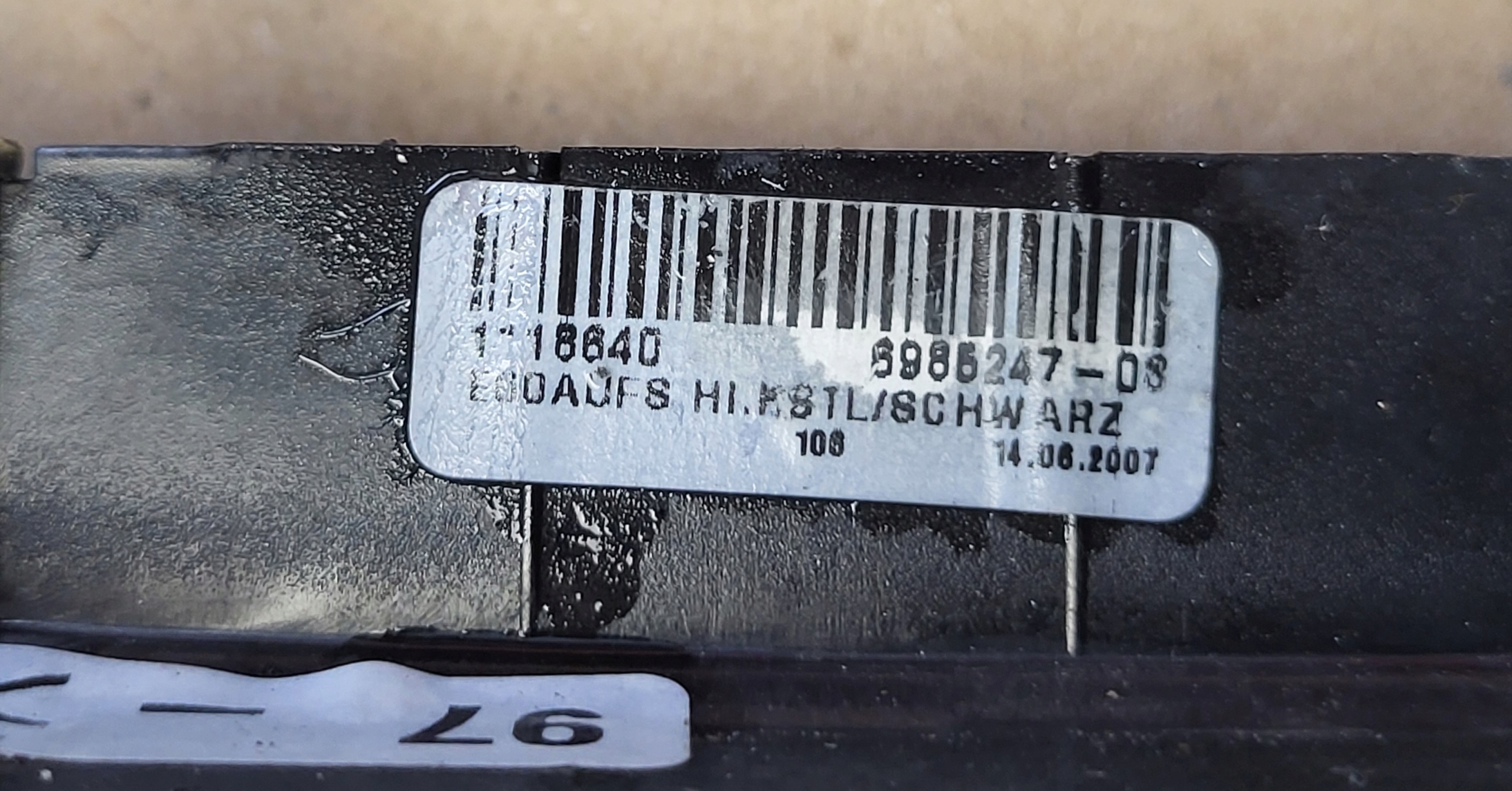 PANEL Copri PODLOKIETNIKA BMW 5 E60 E61 6978665 OE EU