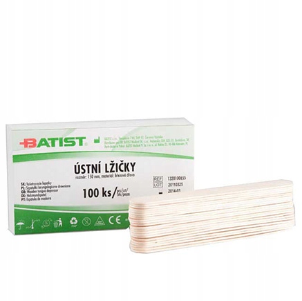 Drewniane jednorazowe szpatułki duże 100 szt DO DEPILACJI PATYCZKI do WOSKU