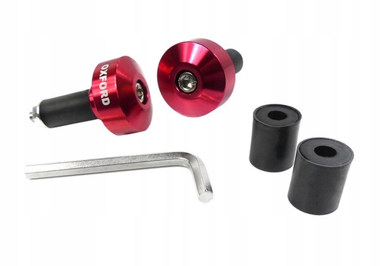 

Oxford Ciężarki Końcówki Kierownicy 22MM Czerwone
