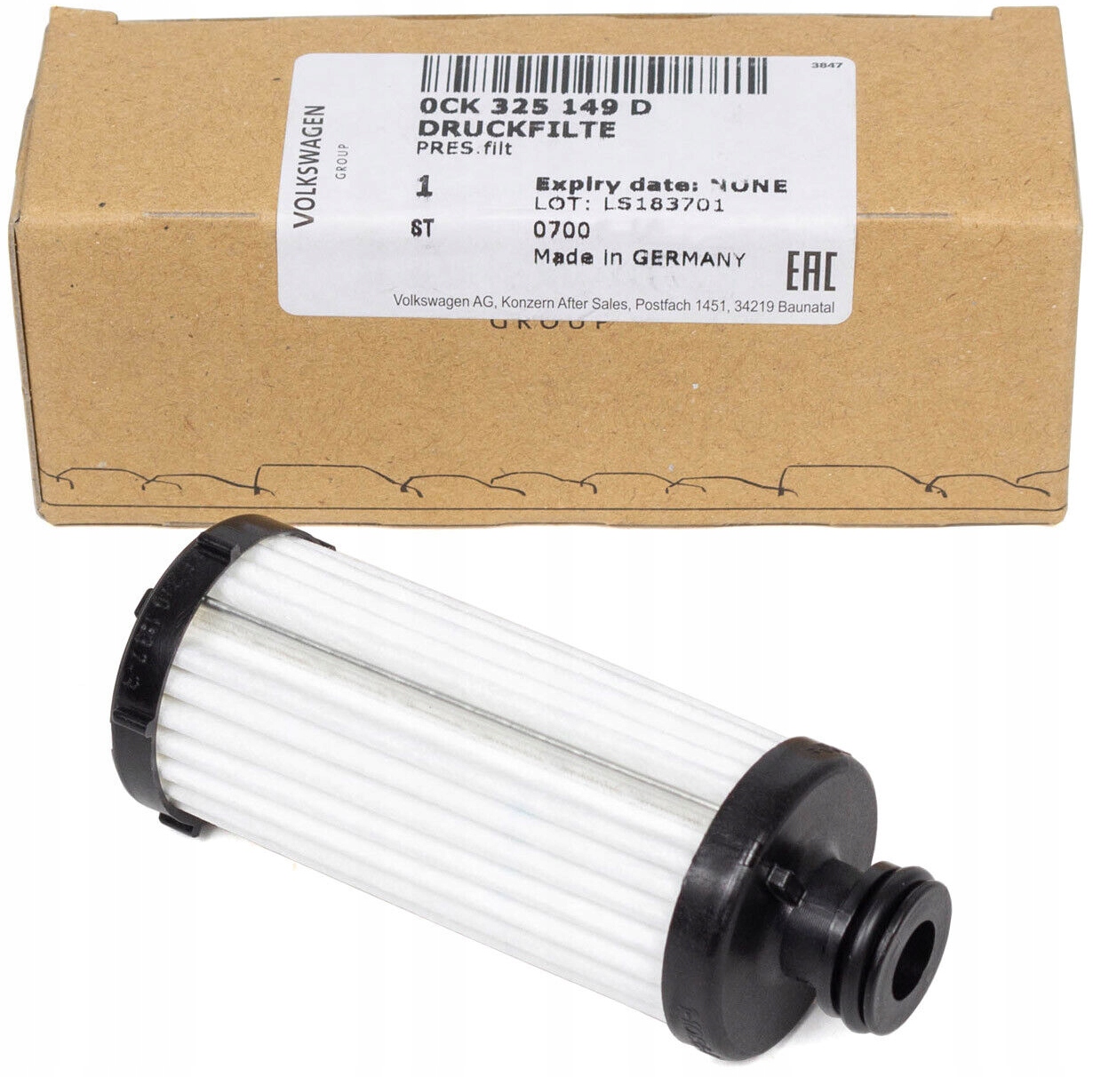 0CK 325 - ФІЛЬТР КОРОБКИ ПЕРЕДАЧ S-TRONIC 0CK325149D ОРИГІНАЛ