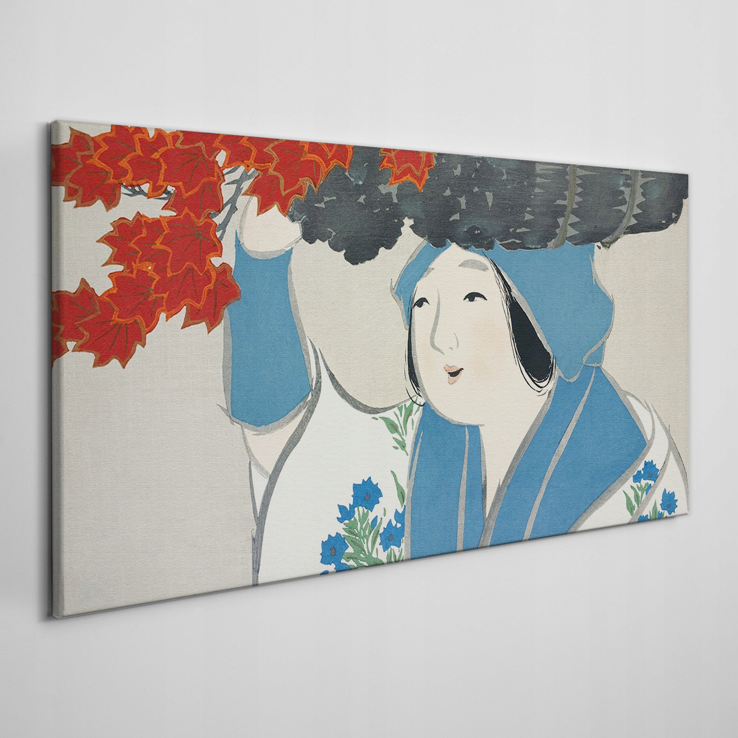 

Obraz na płótnie Kobiety kimono liście 100x50 cm