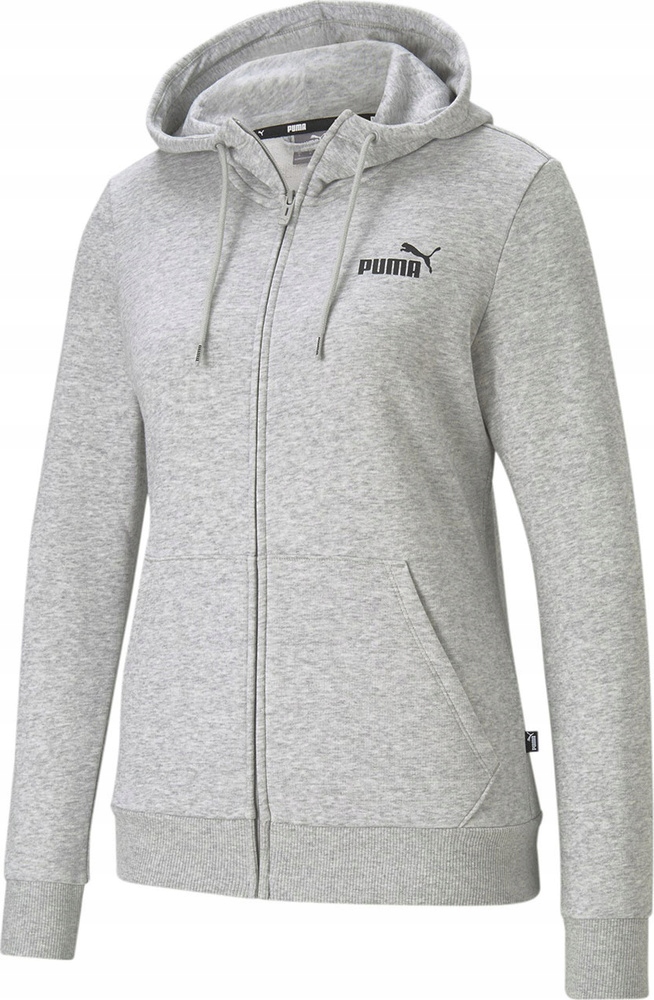 Mikina Puma Ess Small Logo Full-zip Hoodie Tr Šedá 586813 04 vel. M