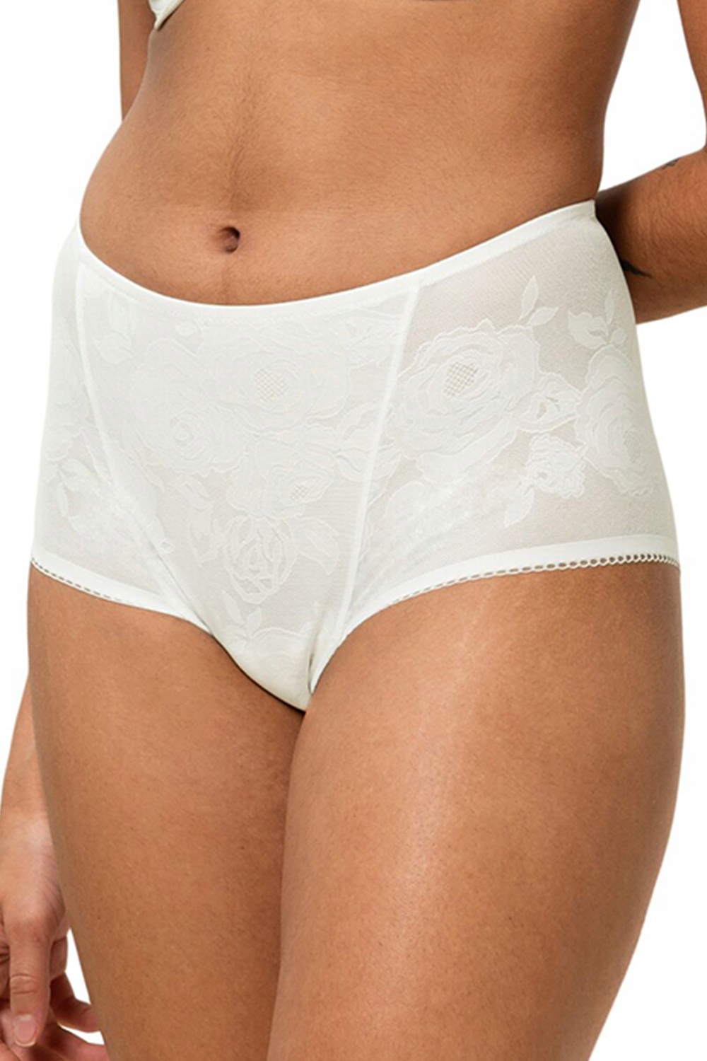 Triumph 10207231 Wild Rose Sensation Maxi bílé Vysoké kalhotky Kalhotky 44