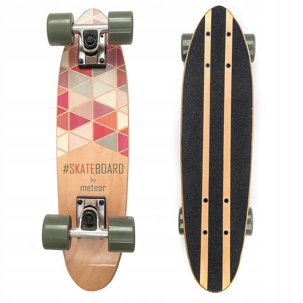 Deskorolka deska drewniana fishboard miejska fiszka skate ABEC-7 Meteor