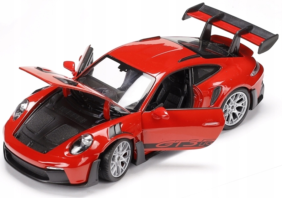 Welly Kovové Sportovní Auto Porsche 911 GT3 Rs (992) Model Sběratelský