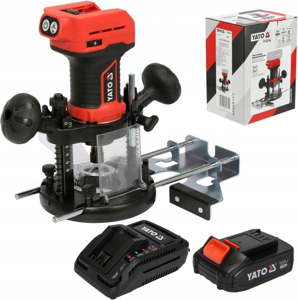 YATO FREZARKA GÓRNOWRZECIONOWA KRAWĘDZIOWA 18V 2Ah