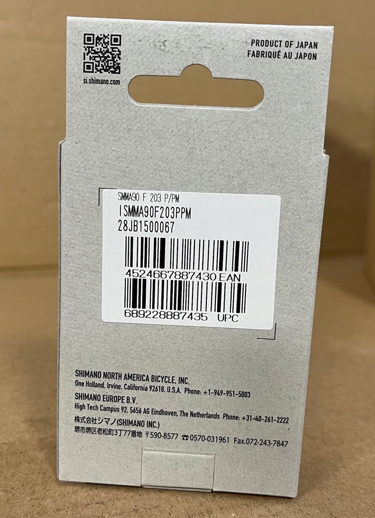 Adapter Hamulca do Tarczy 203mm Shimano SM-MA90 Pm/Pm mocowanie 180->203 Model SM-MA90 Post/Post