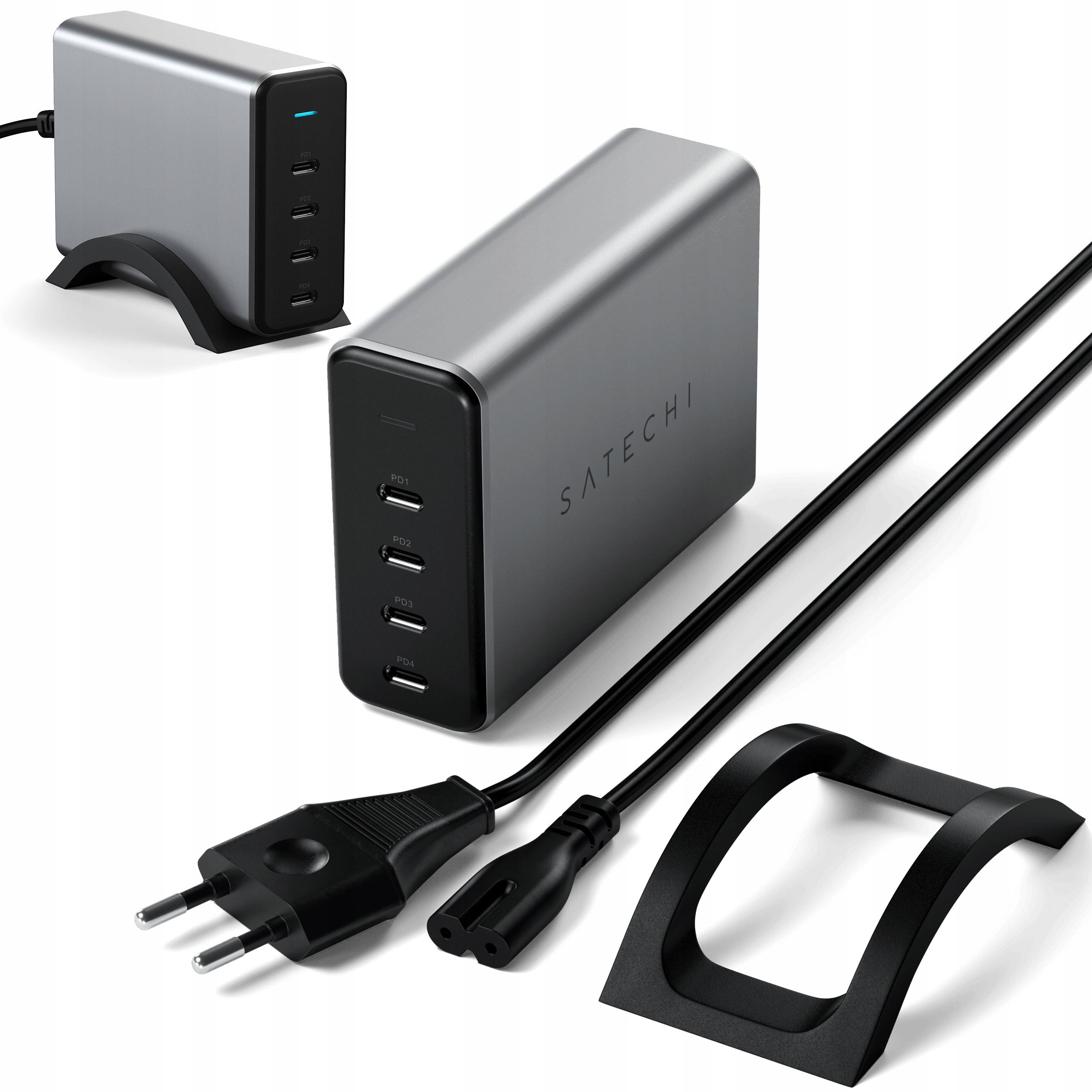 Satechi GaN Charger Ładowarka Sieciowa 4x Usb-c 165W Stacja ładująca
