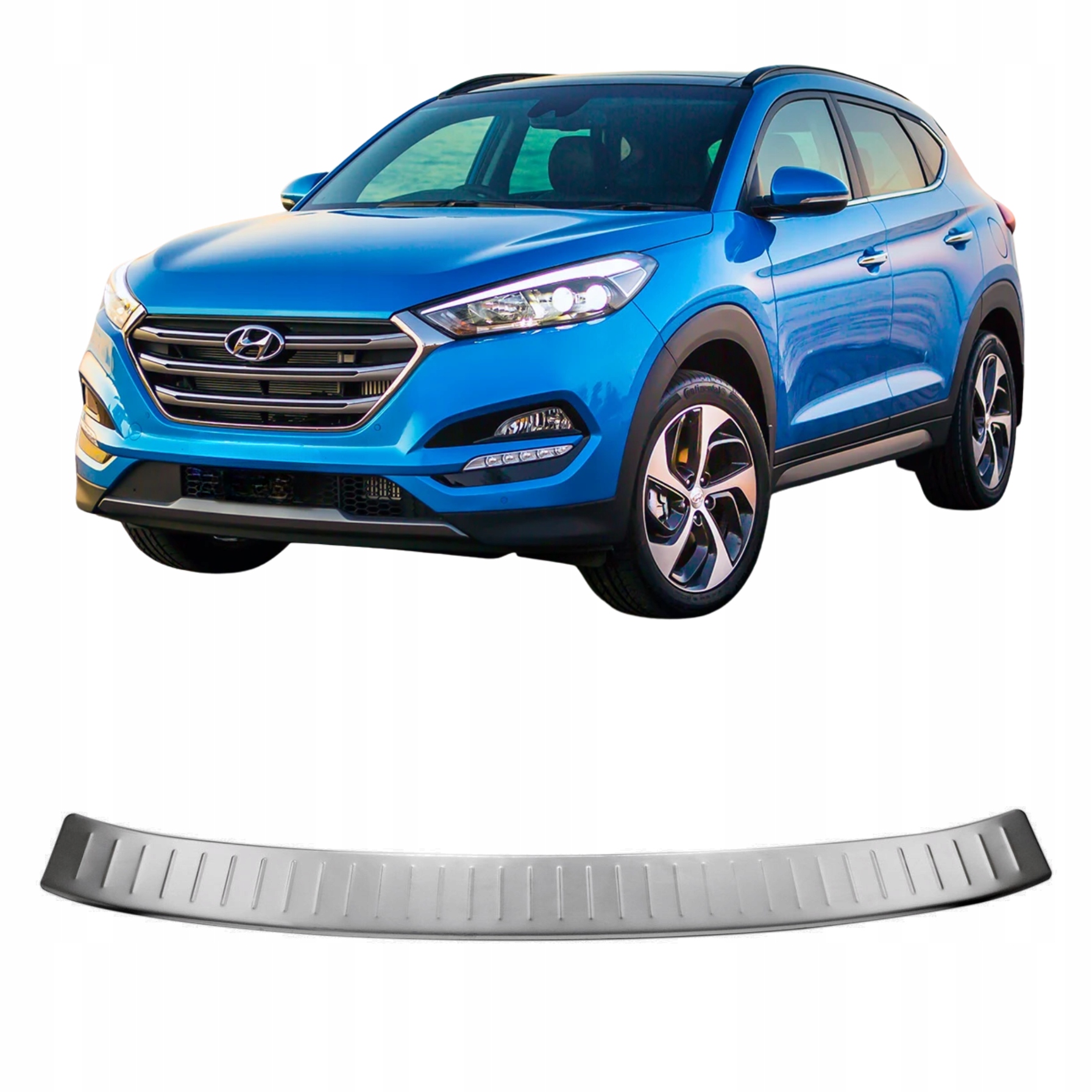 Kryt na nárazník nerezová oceľ chróm Hyundai Tucson od 2015 do 2018