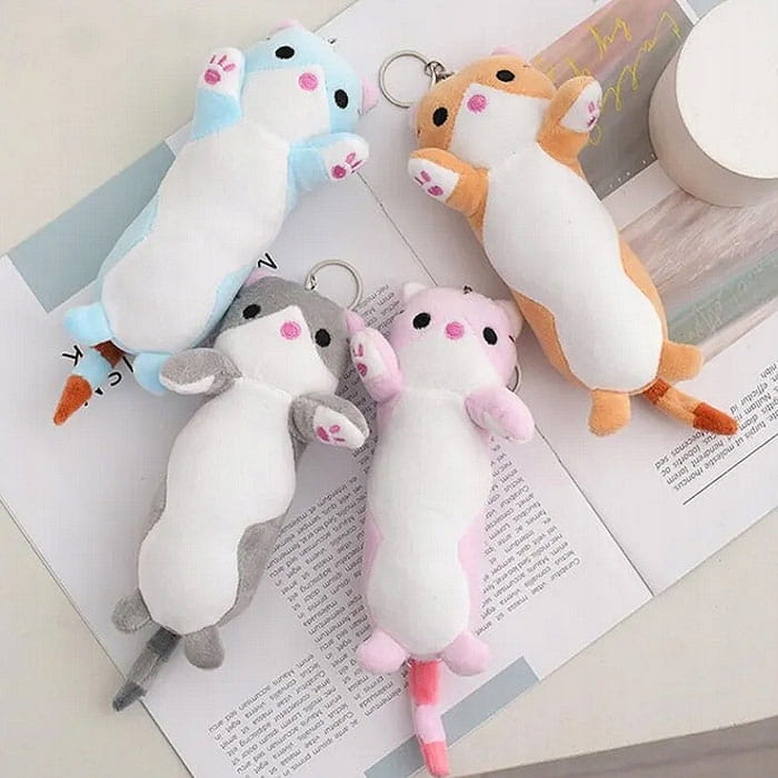 BRELOK MASKOTKA DŁUGI KOT KOTEK 16CM