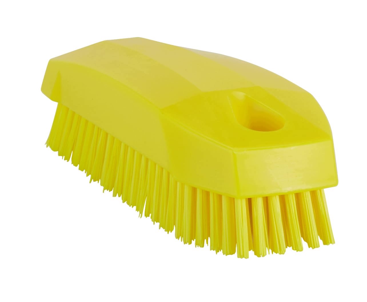 Tvrdý Ruční Kartáč Na Nehty 130 MM Žlutý