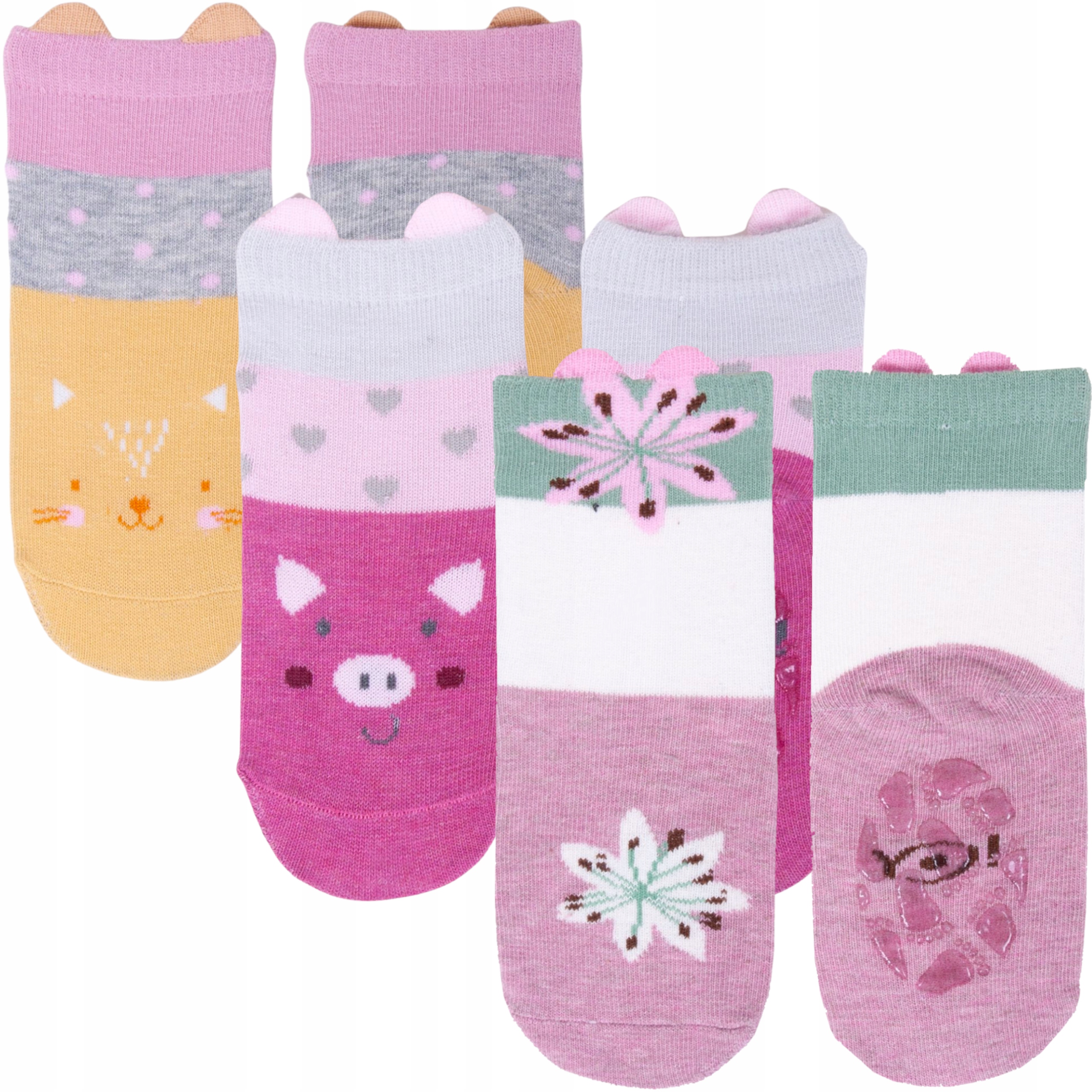 

3-PAK Skarpetek Antypoślizgowych z Silikonem 27-30