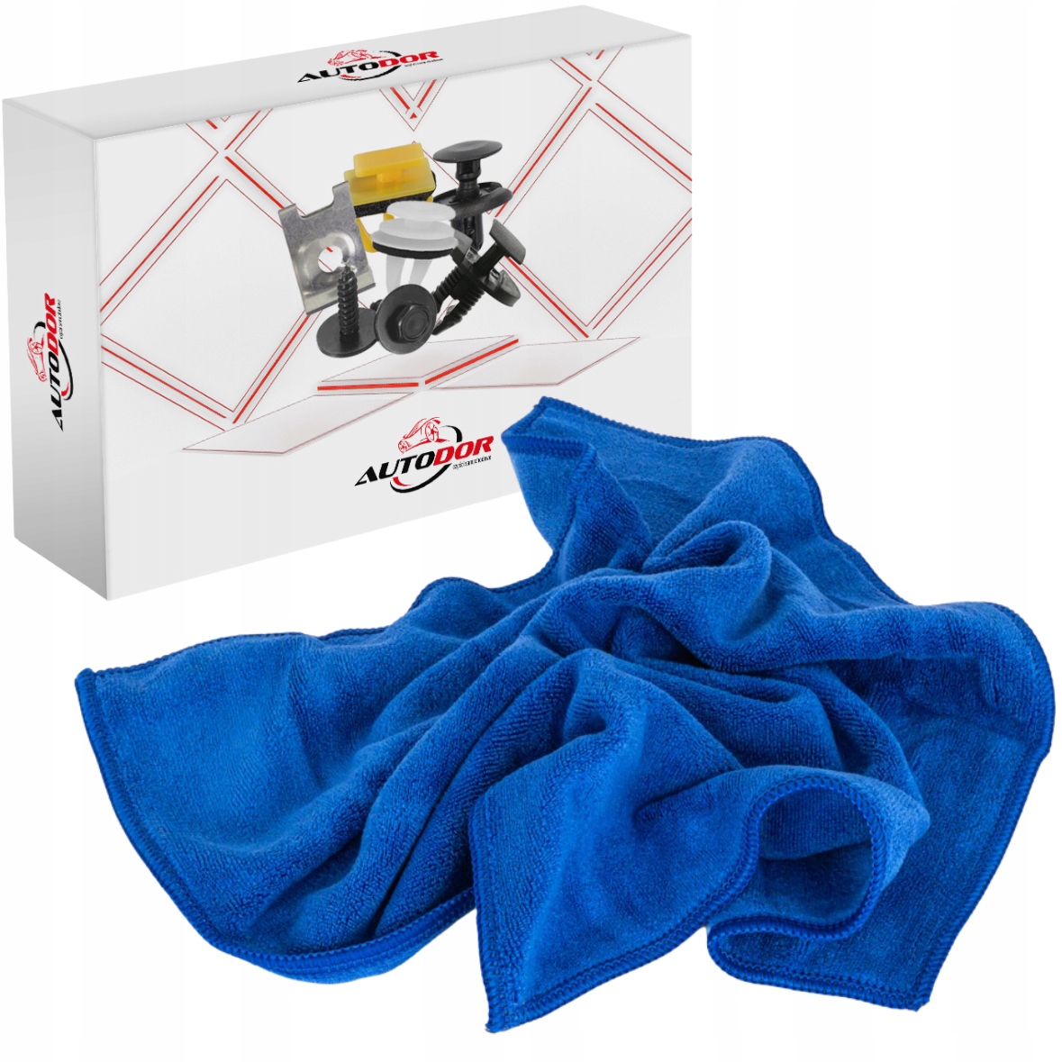 ŚCIERKA SZMATKA DO CZYSZCZENIA AUT MIKROFIBRA MOCNA NOWA 40X40 UNIWERSALNA