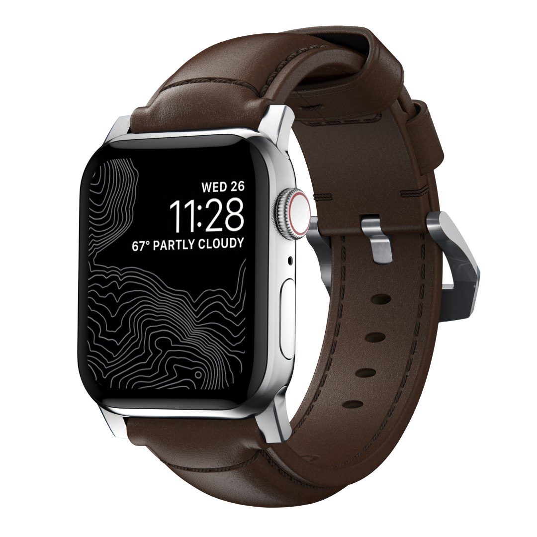 Nomad Traditional Band – kožený remienok pre Apple Watch 46 mm/49 mm, koža Hor