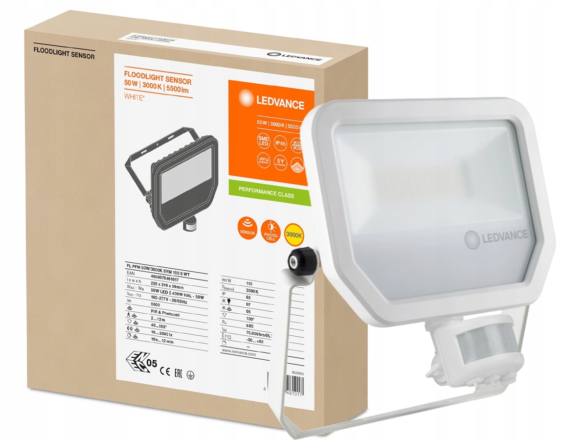 

Ledvance naświetlacz Led 50W 4000K biała Sensor