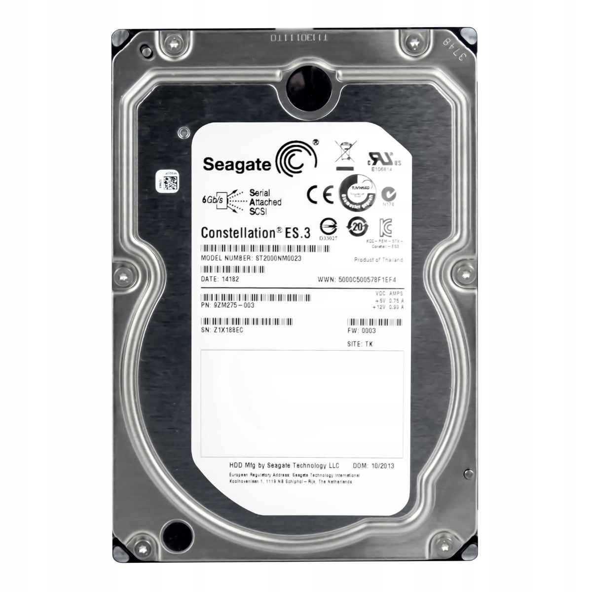 Seagate Constellation ES.3 2TB 7,2K 128MB SAS-2 3,5'' ST2000NM0023
