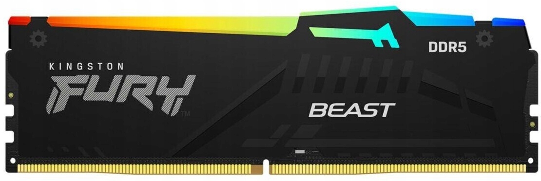 Pamięć Ram Kingston Fury Beast Rgb 16GB DDR5 5200MHz do PC/Serwera
