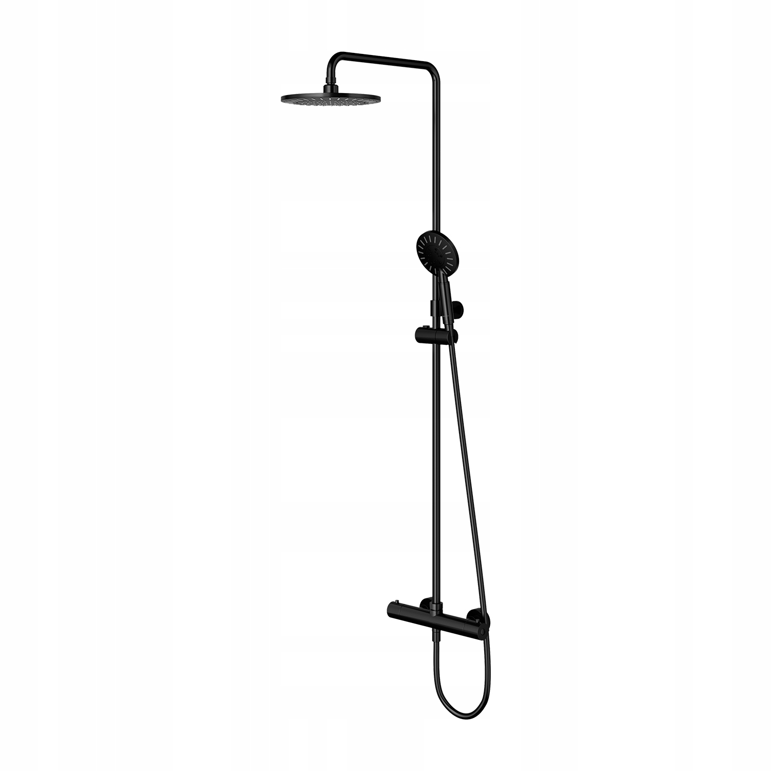 Termostatická Sprchová Stĺpka Na Omietku Čierna