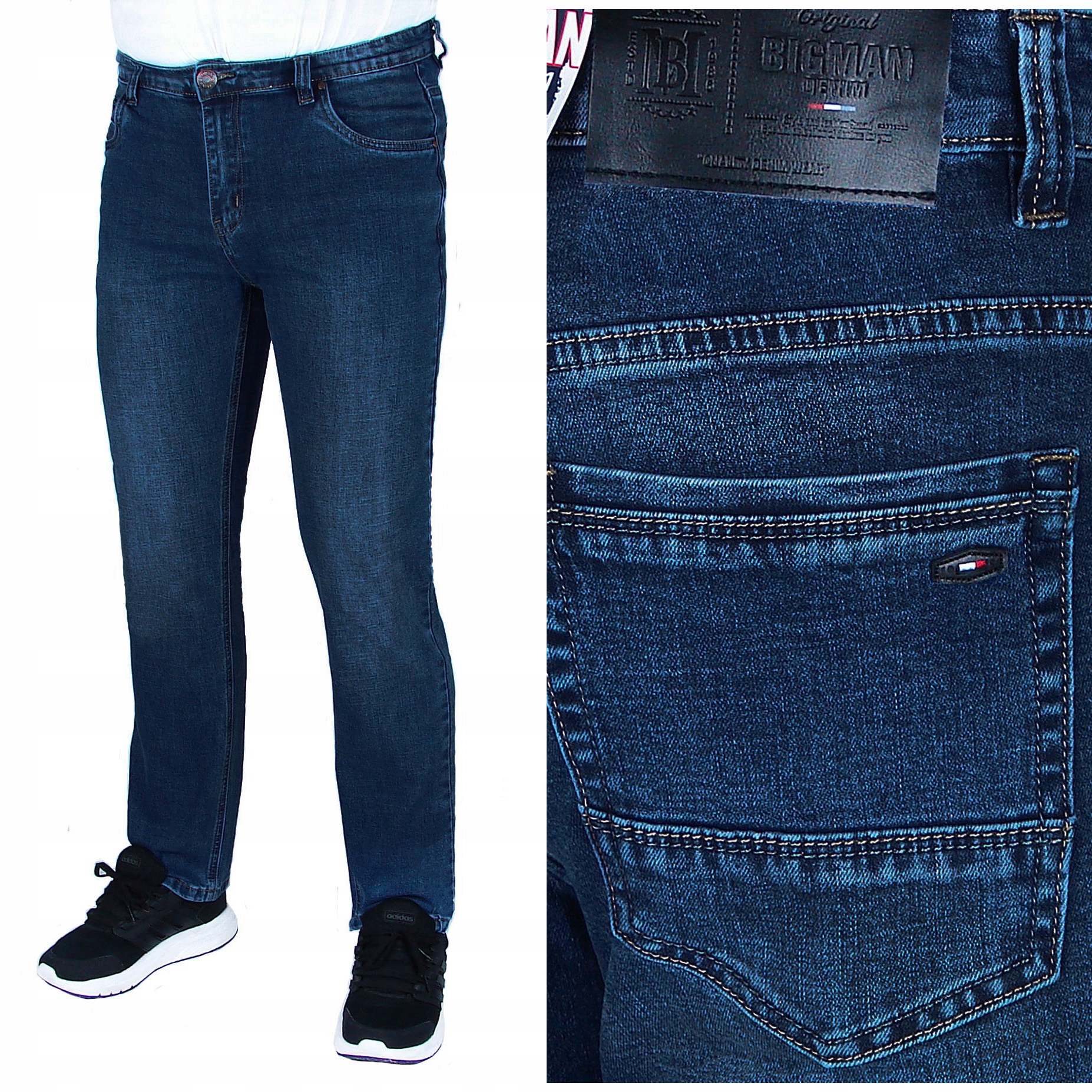 Pánské Džínové Kalhoty W 48 L 32 W128 132 cm