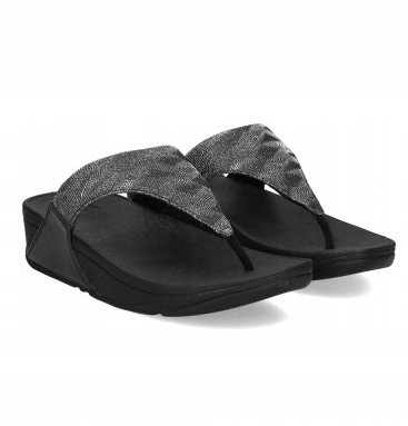 Fitflop Lesklé Černé Nazouváky Žabky 41 Pln