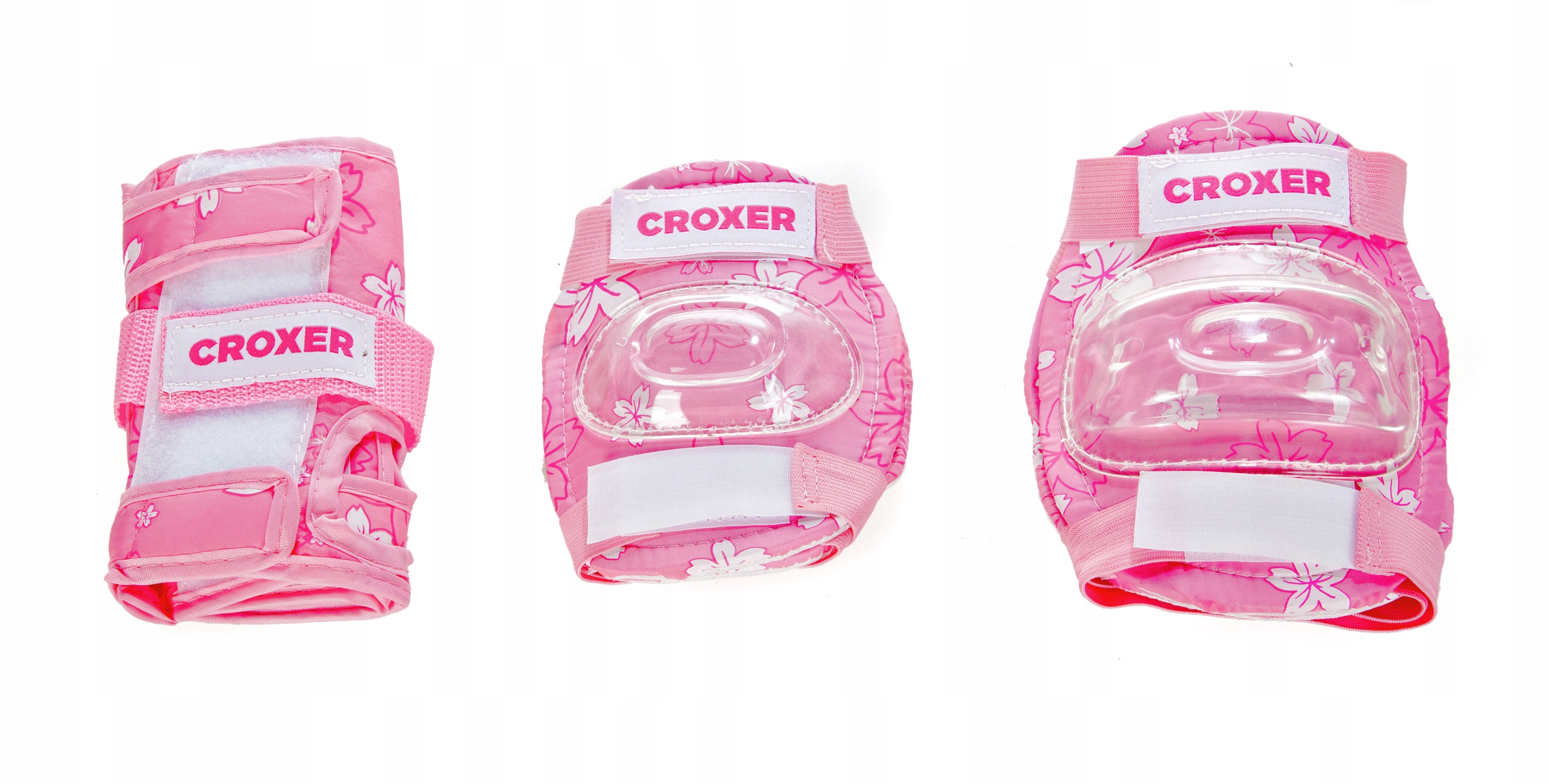 Ochraniacze na rolki Croxer Fibre Pink S Zestaw