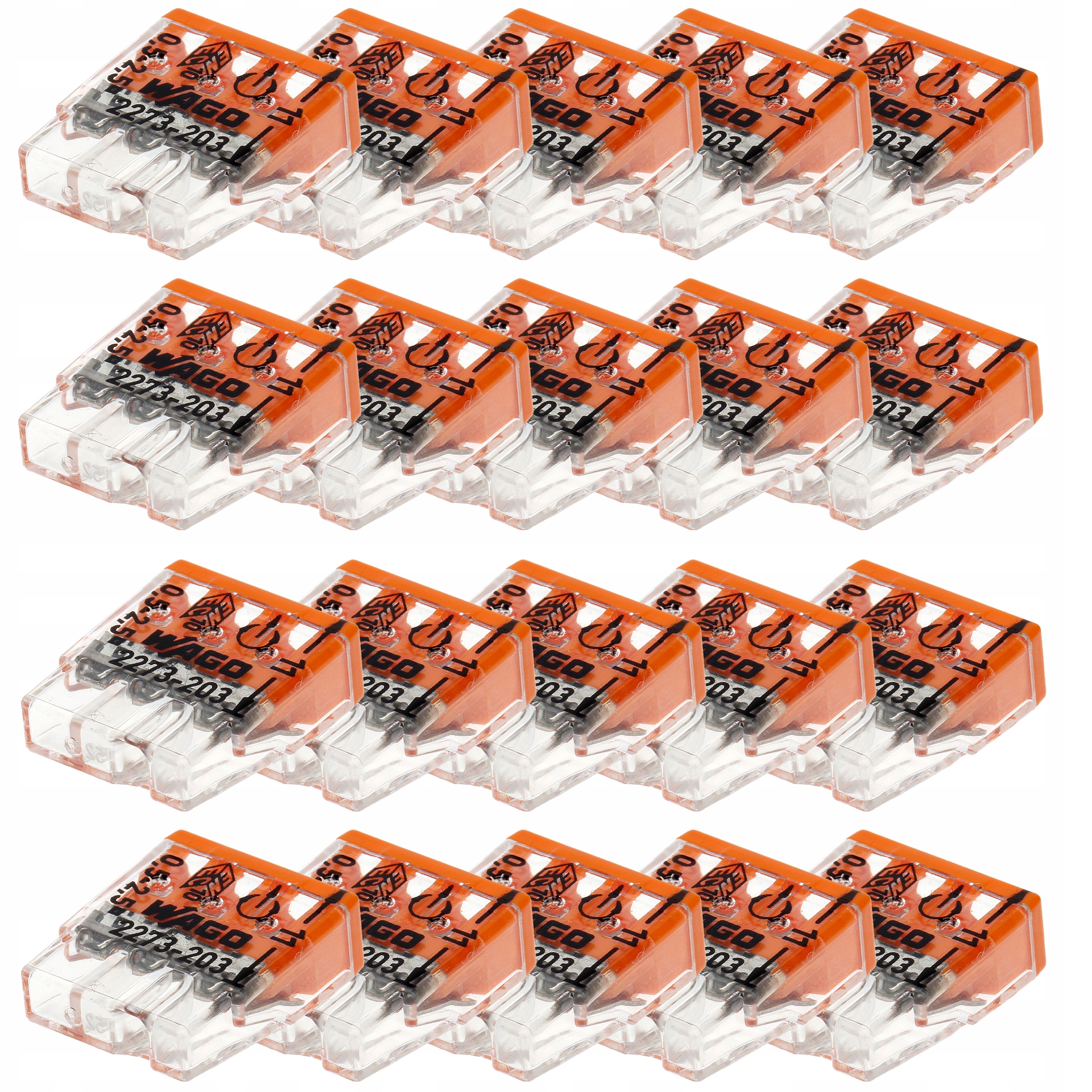 

20x Wago 2273-203 Szybkozłączka 3x2,5 Złączka