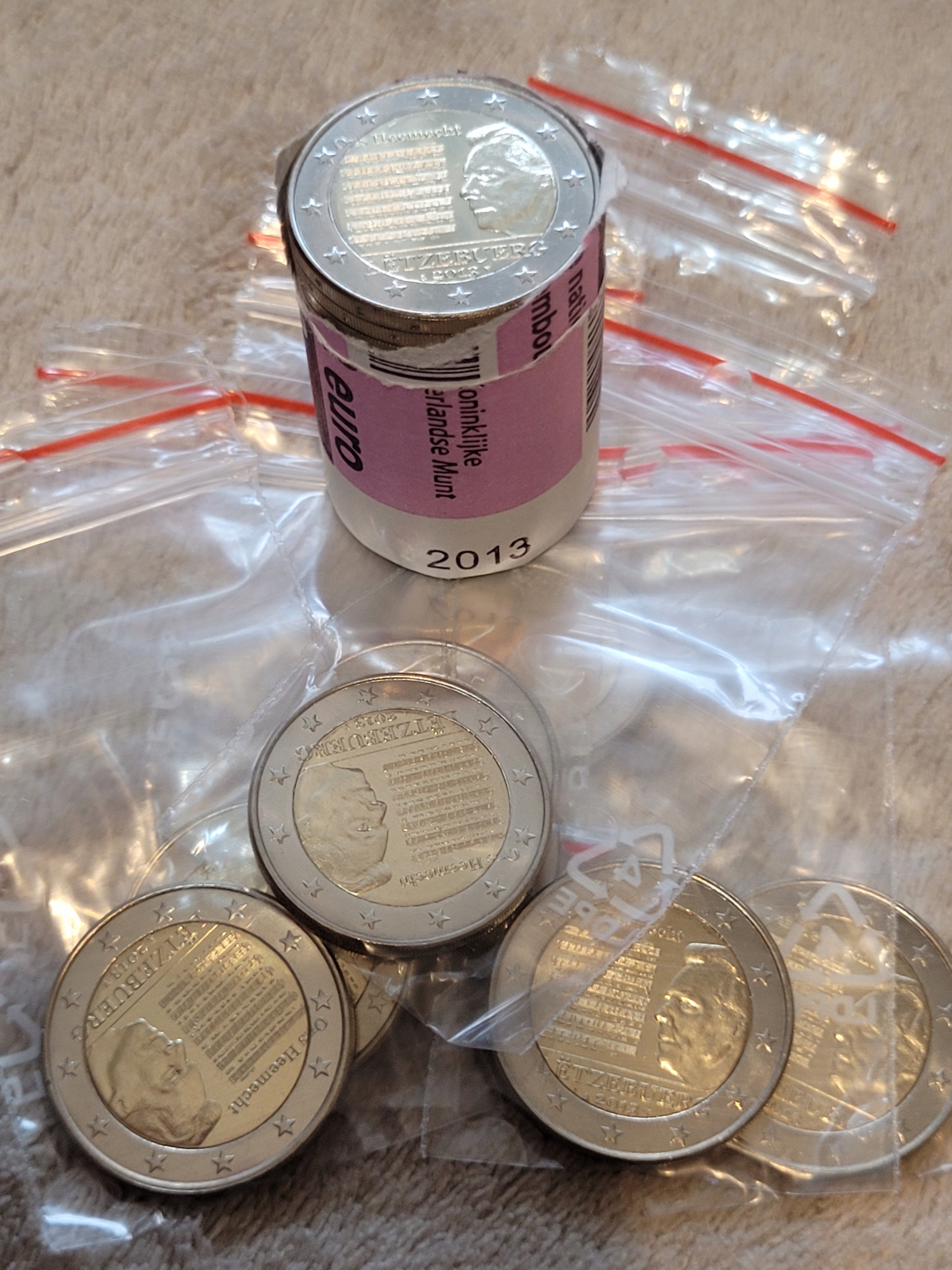 2 Euro Luksemburg 2013 Hymn Narodowy Luxemburg MENNICZA